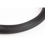 Husa volan negru + carbon SWC-17-M (37-39cm) - imagine 2