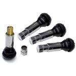 Set 4 Valve Metalice Cromate cu capac hexagonal - imagine 2
