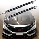 Set 2 Tije din Aluminiu reglabile pentru Consolidare Spoiler, lungime 15cm, IMITATIE CARBON - imagine 2
