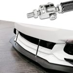 Set 2 Tije din Aluminiu reglabile pentru Consolidare Spoiler, lungime 15cm, IMITATIE CARBON - imagine 7