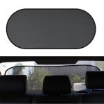 Parasolar Luneta Auto, 100 x 50 cm, culoare Neagra, prindere cu ventuze - imagine 2