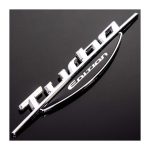 Emblema auto TURBO EDITION (reliefata 3D) - cu banda adeziva - imagine 2