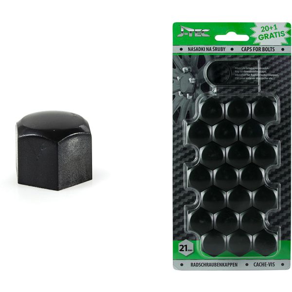 Set capace prezoane 21 mm, culoare Negru