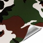 Folie colantare auto CAMUFLAJ FOREST (3m x 1,52m)