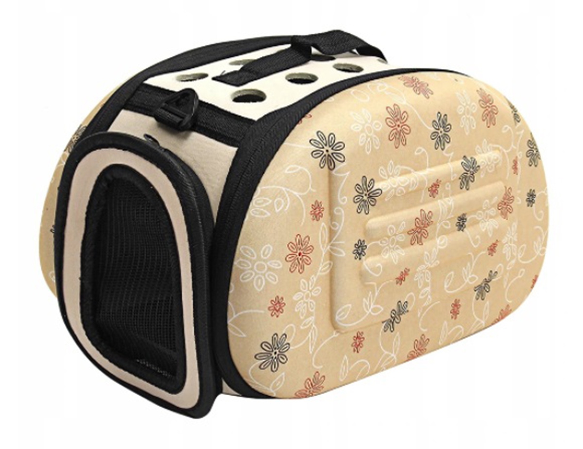 AG644T_ag644t_03.jpg Geanta de transport pentru caine sau pisica culoare Beige AG644T - imagine 1