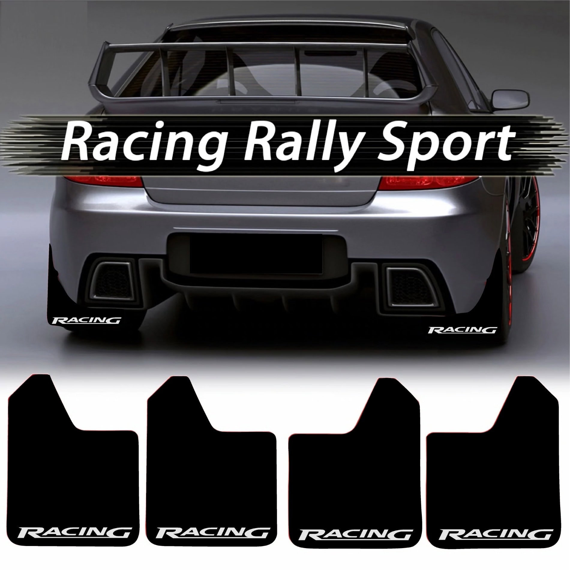 APARATORI_NOROI_SPORT4.jpg Set 4 Aparatori Noroi SPORT din cauciuc pentru autoturisme, universale, model Racing, dimensiune 30 x 23cm - imagine 1