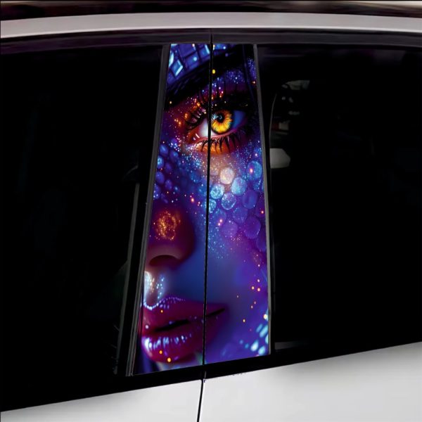 Set 2 stickere decorative pentru stalpii usilor, print autoadeziv de inalta rezolutie, dimensine 2 buc x 50 x 22 cm , cod: AVX-SSU-03