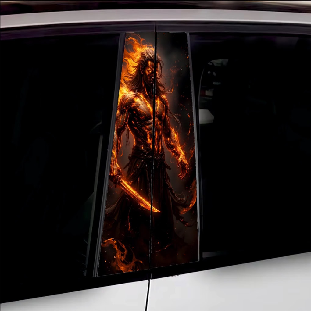 AVX-SSU-20.jpg Set 2 stickere decorative pentru stalpii usilor, print autoadeziv de inalta rezolutie, dimensine 2 buc x 50 x 22 cm , cod: AVX-SSU-20 - imagine 1