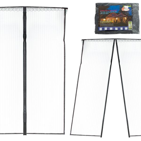 Plasa de tantari magnetica pentru usa, dimensiune 160 x 230 cm
