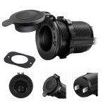 Priza suplimentara impermeabila pentru vehicule Off Road, ATV, SSV, tensiune 12V - 24V