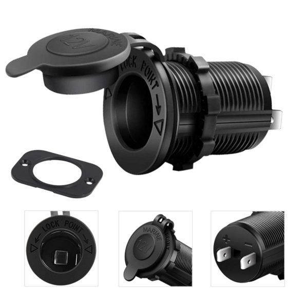 Priza suplimentara impermeabila pentru vehicule Off Road, ATV, SSV, tensiune 12V - 24V