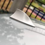 Antena auto activa AM - FM tip "SHARK TAIL" culoare SILVER