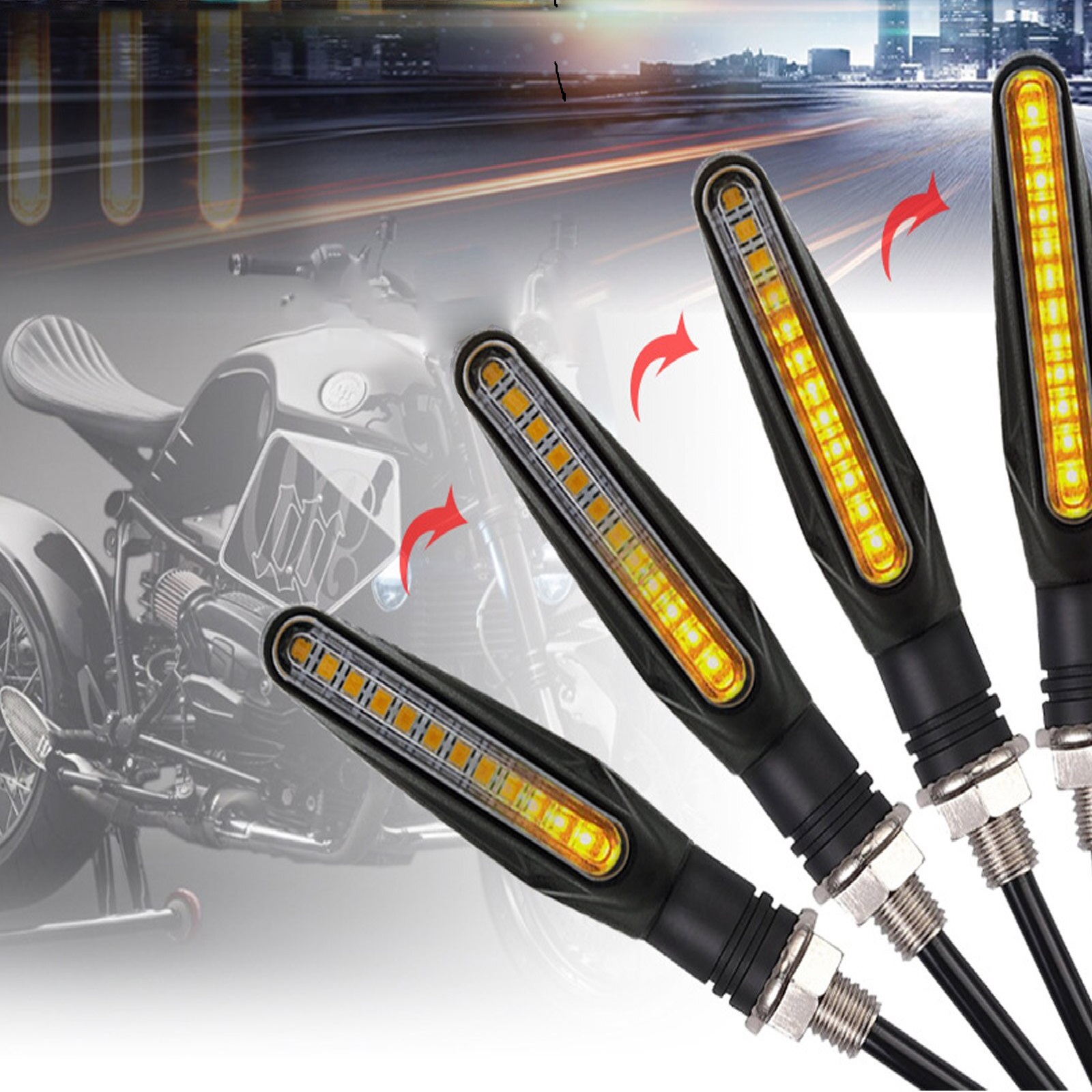 ygkfjmndgf.jpg Set 2 lampi Semnalizare Moto SECVENTIALA, cu 2 functii, pozitie si semnalizare, AVX-ZD59B - imagine 1