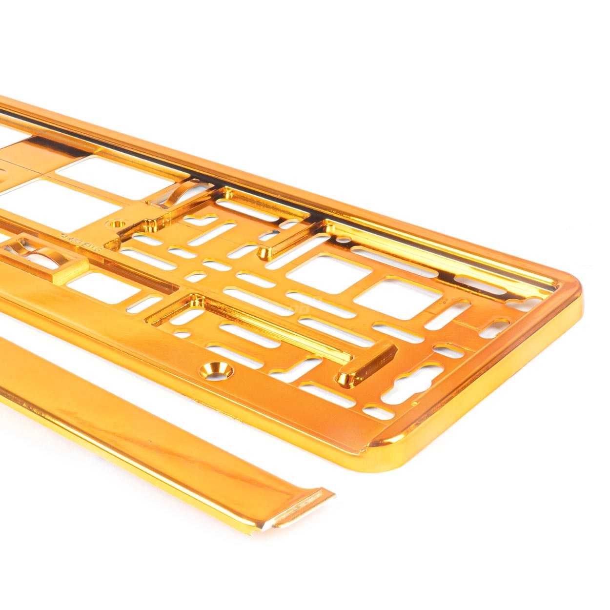 01170p_02.jpg Suport numar inmatriculare din plastic, calitate Premium, culoare ORANGE - imagine 1