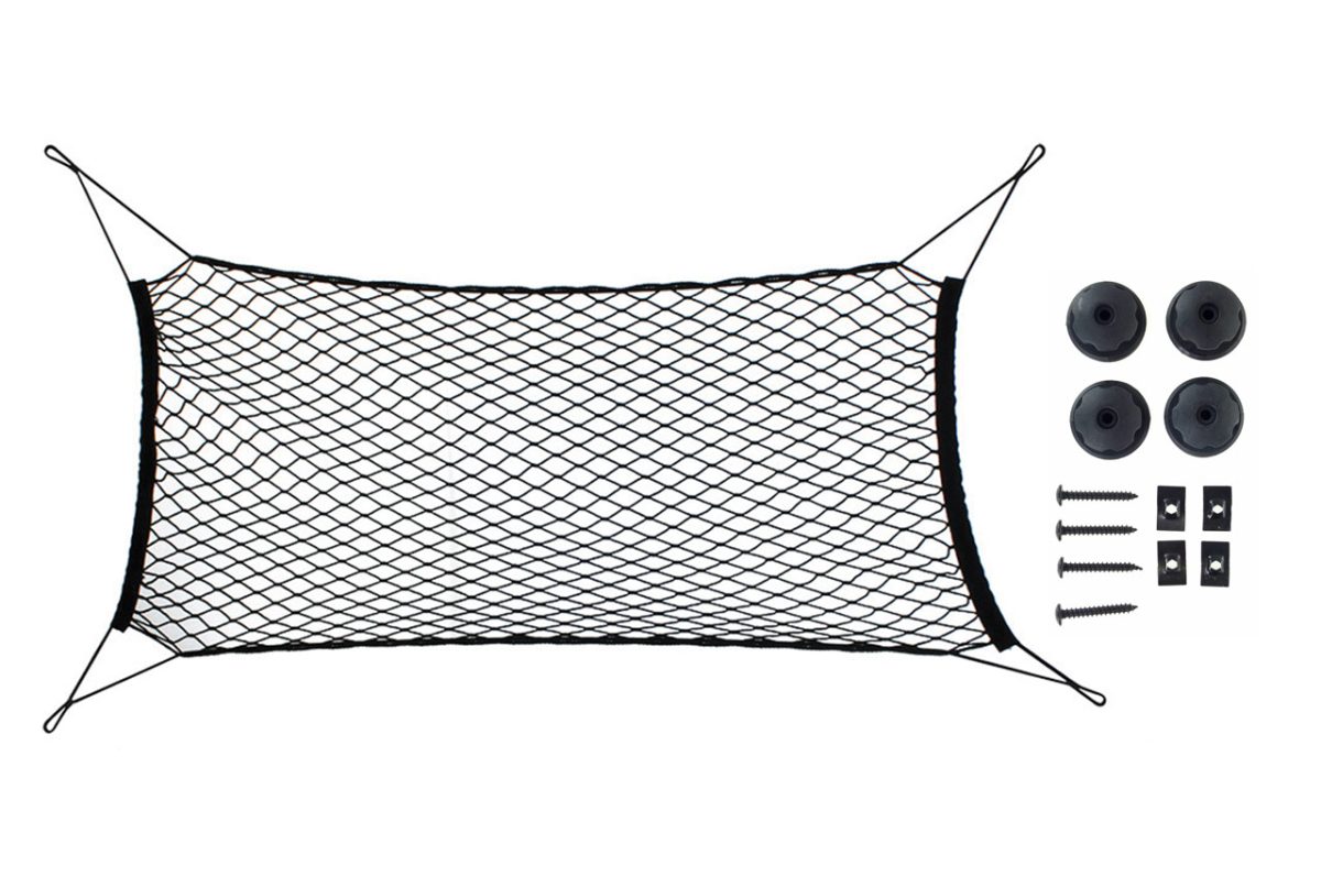 Plasa de bagaje elastica cu suporti de montaj, dimensiune 100 x 40 cm - imagine 5