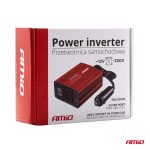 Convertor de tensiune 12V -> 230V, 150W/300W, 2 x USB 5V - imagine 6