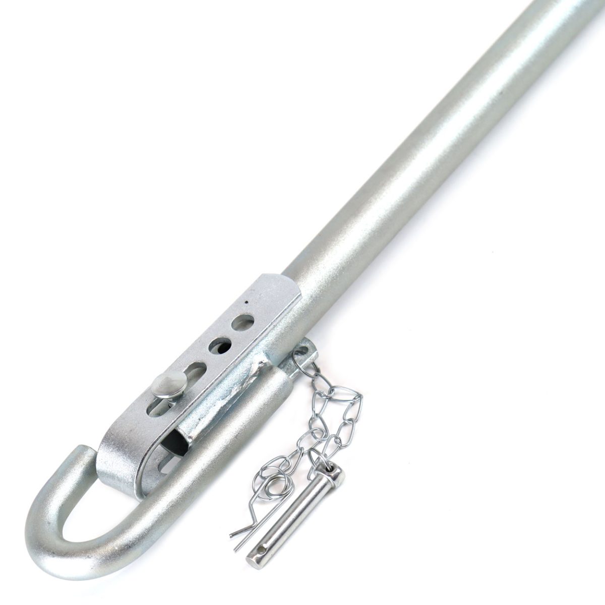 Bara de tractare pliabila rigida, 3 Tone, lungime 205cm cu amortizor, TUV CE - imagine 3