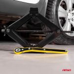 Cric Trapezoidal cu actionare manuala, capacitate ridicare 2000 kg, cu clichet si manusi de lucru - imagine 5