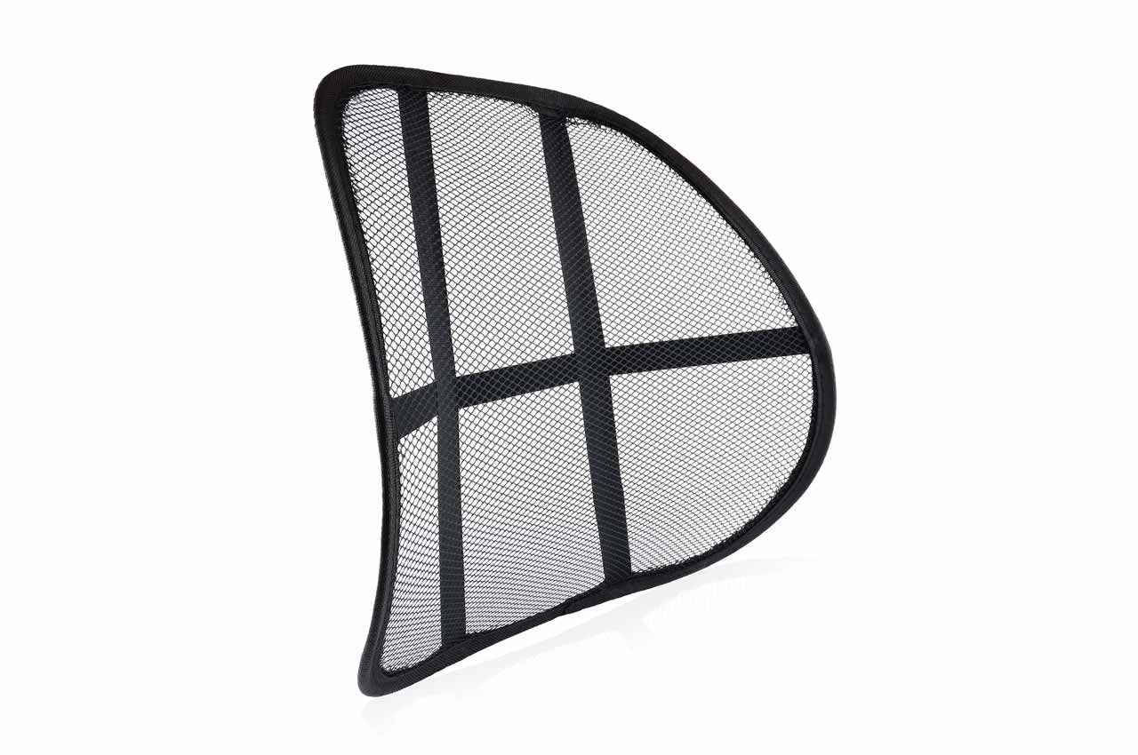 02506_2-mesh-lumbar-back-support.jpg Pernita scaun cu suport lombar pentru corectare postura, culoare Neagra - imagine 1