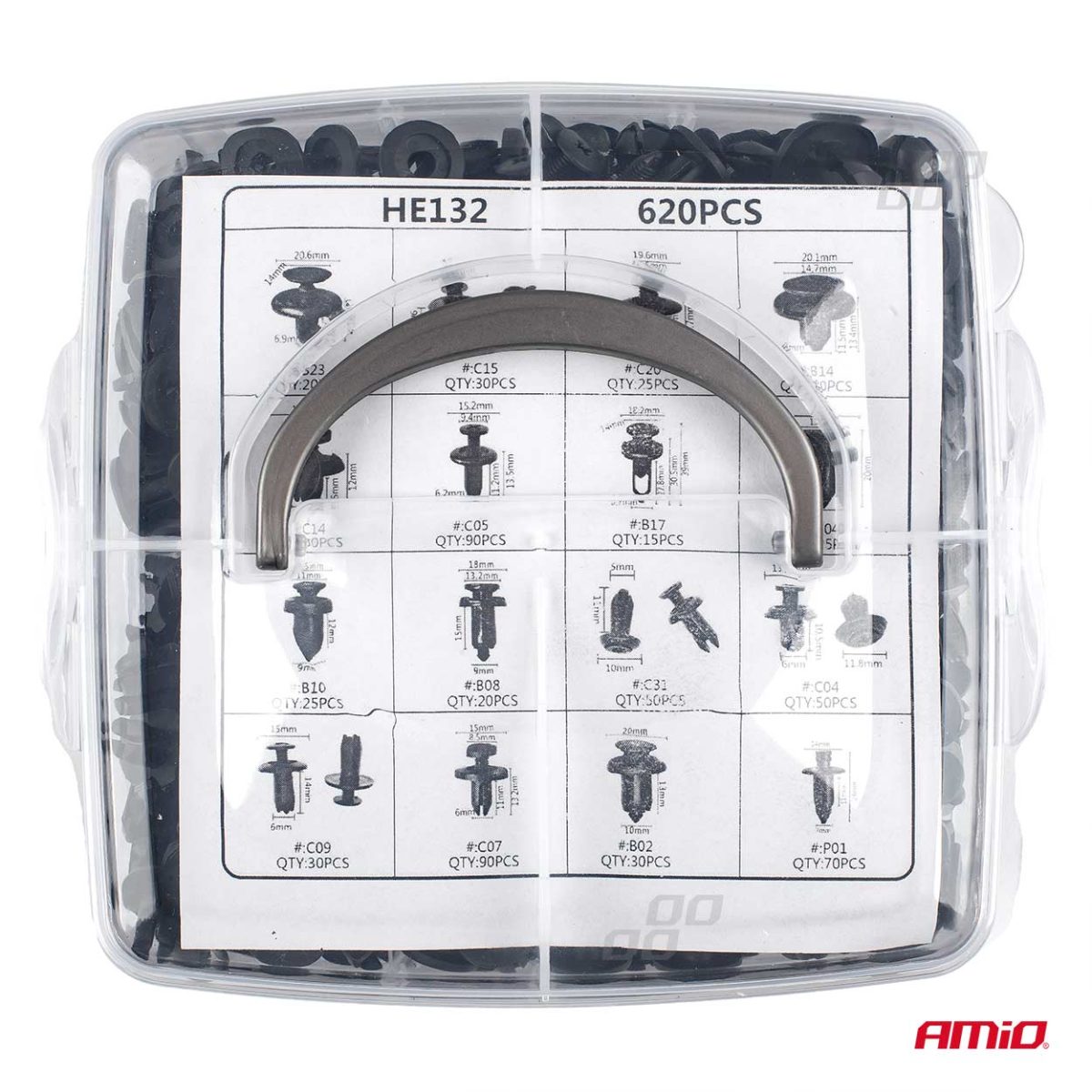 Set cleme - clipsuri reconditionare auto, 620 piese, diferite modele - imagine 6