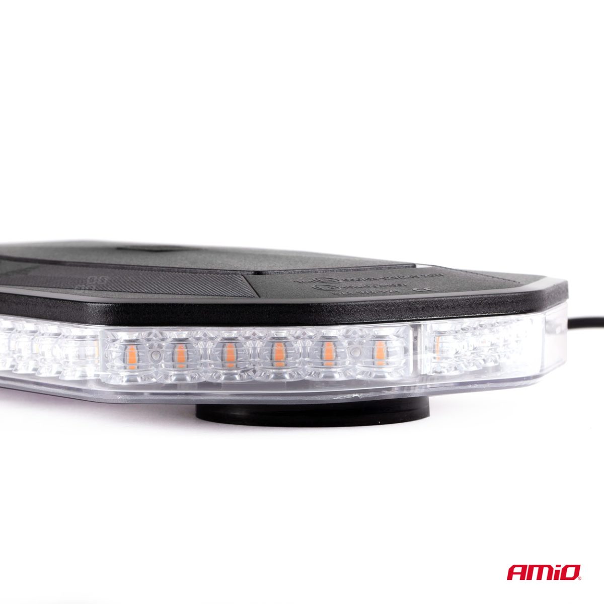 Rampa luminoasa girofar, culoare Orange, alimentare 12/24V, 48 LED-uri, protectie IP56, montaj cu magnet - imagine 6