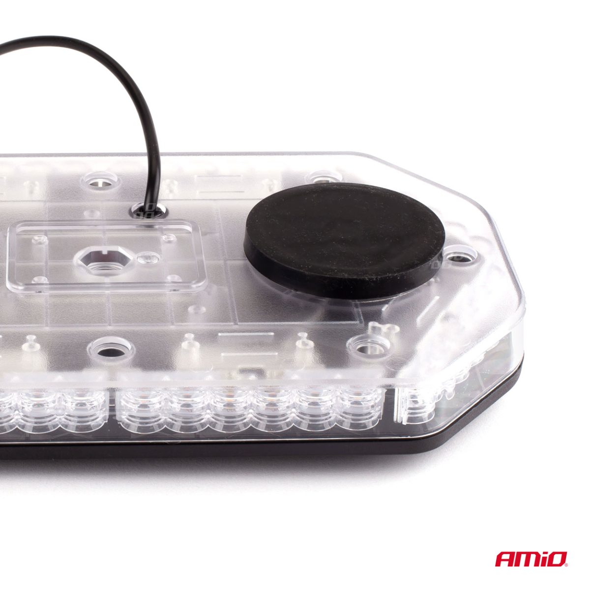 Rampa luminoasa girofar, culoare Orange, alimentare 12/24V, 48 LED-uri, protectie IP56, montaj cu magnet - imagine 8