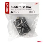 Cutie de sigurante ceramica, etansa, cu 4 socluri, 30A Max, destinatie auto, utilitare, camioane, remorci - imagine 5