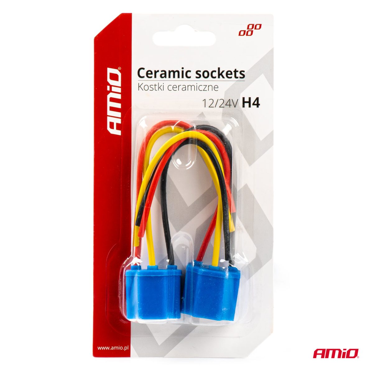 Set 2 mufe ceramice soclu H4, rezistente termic, 12-24V - imagine 3