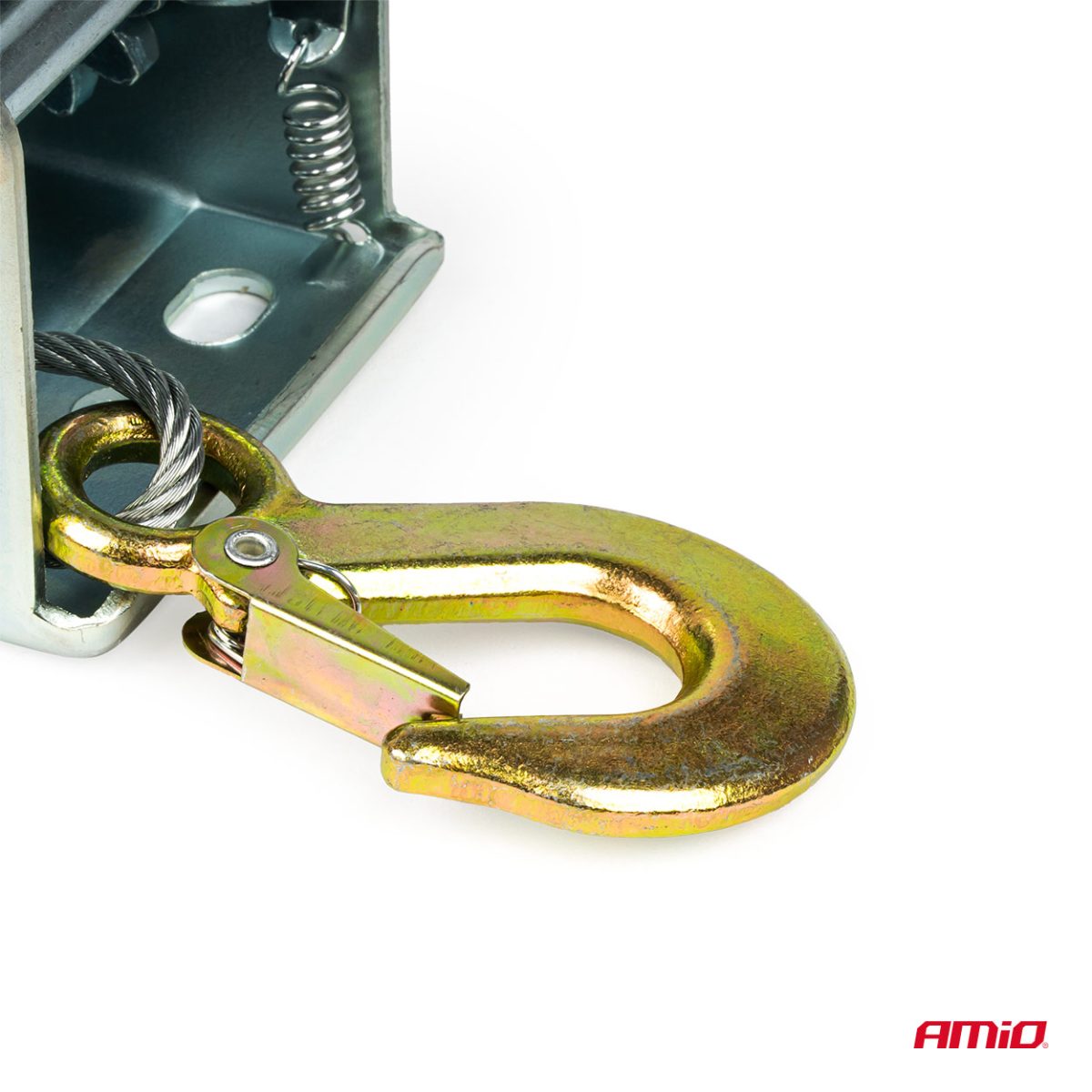 Troliu Manual cu manivela si blocaj, capacitate 450kg, cablu metalic lungime 5m, AVX-AM03282 - imagine 2