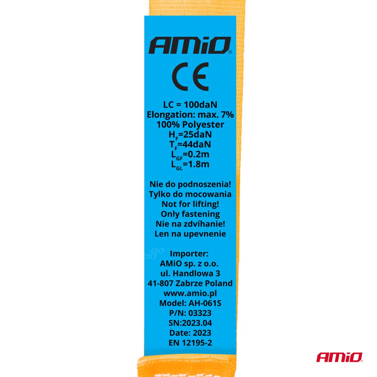 Set 2 x Chingi de asigurare marfa cu retractare automata, 200kg, dimensiune 18mm x 2m, model S-TYPE, AVX-AM03323 - imagine 6