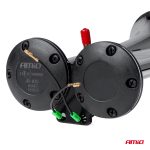 Claxon Camion de tip "goarna", dublu, bitonal, finisaj cromat, alimentare 12V - 24V, 118 dB - imagine 4