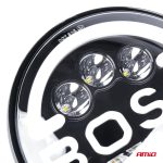 Lampa Suplimentara LED pentru Vehicule Off-Road, ATV, SSV, cu inscriptie "BOSS" si functii: Faza Lunga, Faza Scurta, Semnalizare, Pozitie, tensiune alimentare 9 - 36V, diametru Ø170 mm - imagine 9