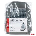 Husa scaun auto cu bile de masaj si suport lombar, dimensiuni 97 x 44 cm, culoare Gri - imagine 8