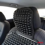 Husa scaun auto cu bile de masaj, suport lombar si tetiera, dimensiuni 126 x 44 cm, culoare Neagra - imagine 3