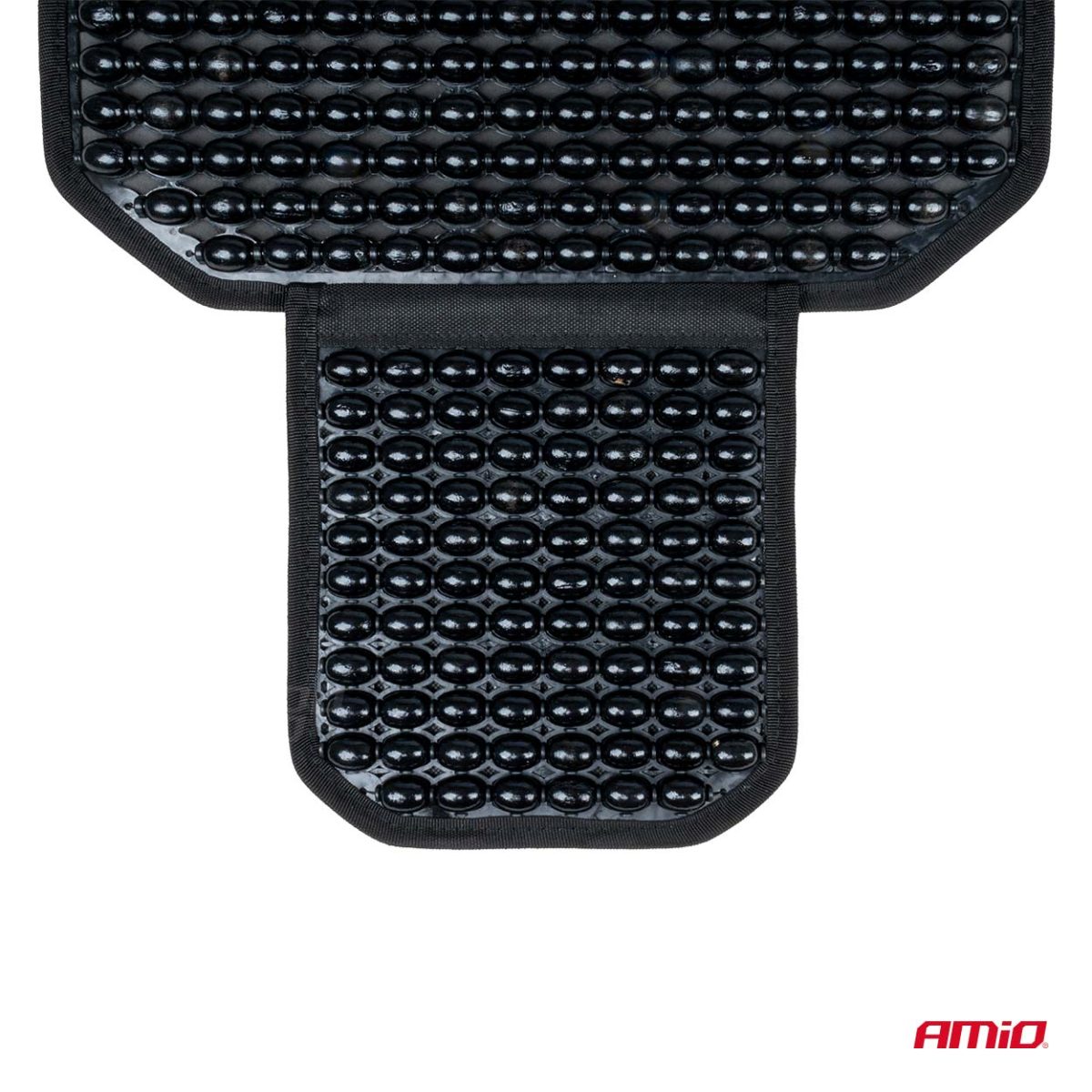 Husa scaun auto cu bile de masaj, suport lombar si tetiera, dimensiuni 126 x 44 cm, culoare Neagra - imagine 9