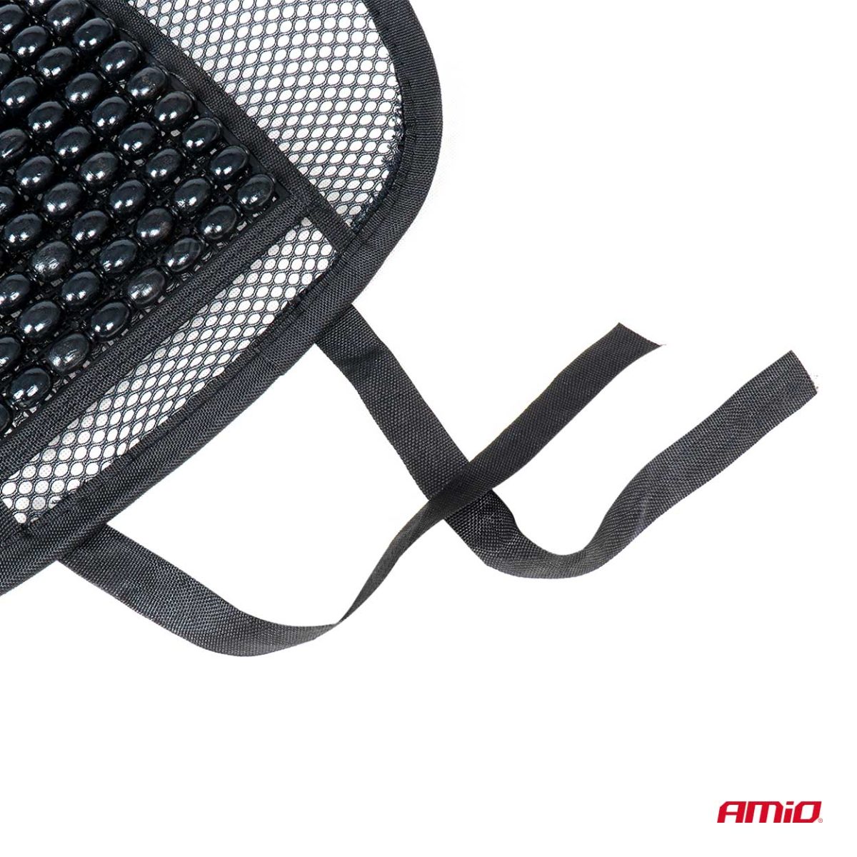 Pernita scaun cu suport lombar pentru corectare postura cu bile de masaj, dimensiune 40 x 38 cm, culoare Neagra - imagine 5