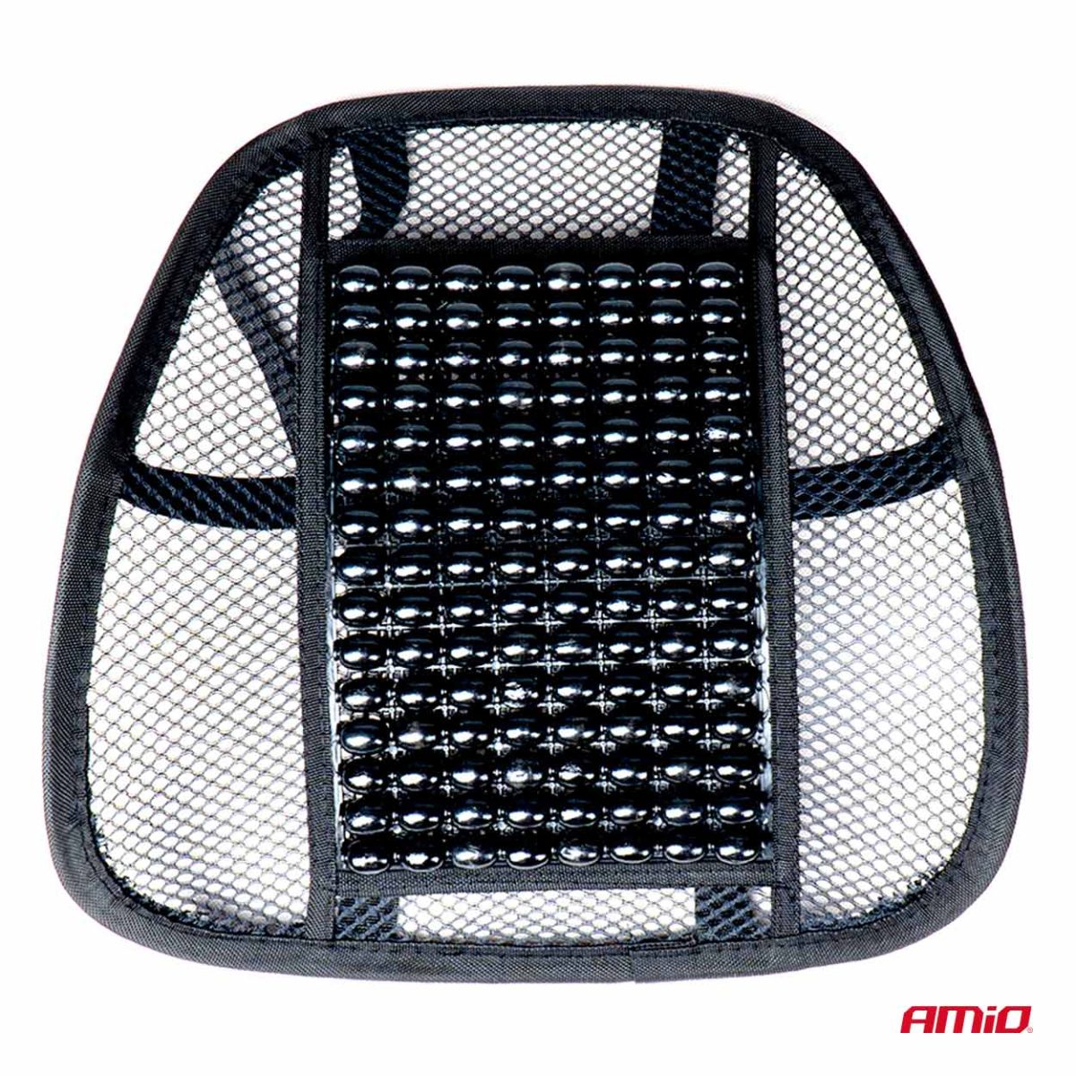 Pernita scaun cu suport lombar pentru corectare postura cu bile de masaj, dimensiune 40 x 38 cm, culoare Neagra - imagine 7