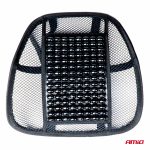 Pernita scaun cu suport lombar pentru corectare postura cu bile de masaj, dimensiune 40 x 38 cm, culoare Neagra - imagine 7