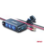 Dispozitiv Auto Premium 3in1, Splitter Bricheta, Incarcator USB/USB-C, Voltmetru Digital, alimentare 12V-24V - imagine 6