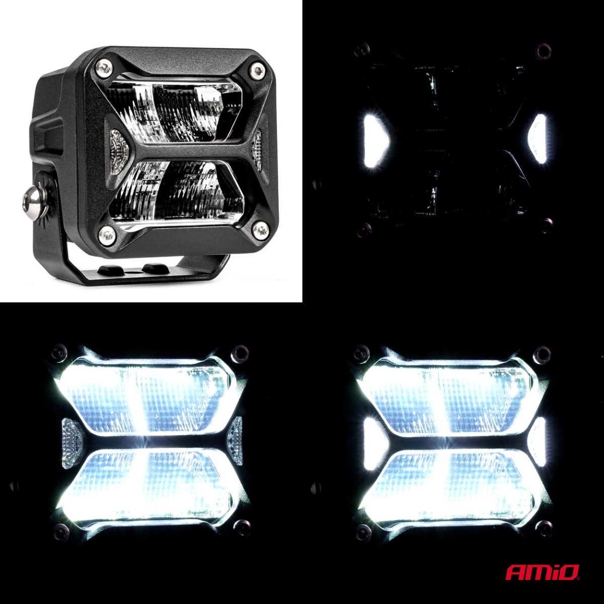 Proiector LED "PRO SERIES" cu doua functii pentru Off-Road, ATV, SSV, putere 18W, 1800lm, culoare 6000K, tensiune 10-30V, dimensiuni 82 x 78 x 76 mm - imagine 7