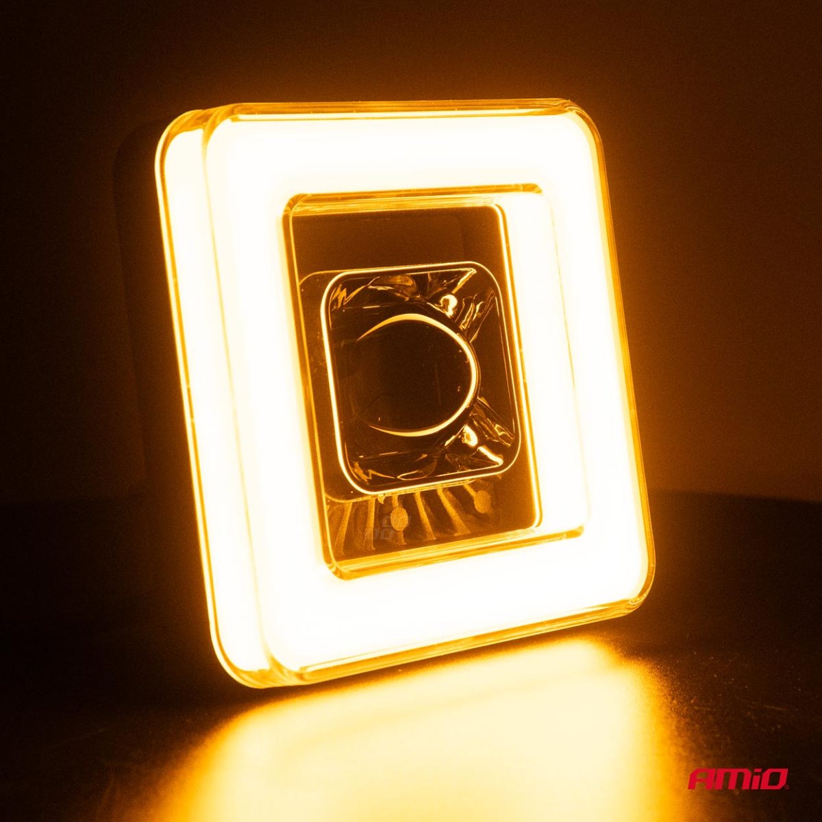 Proiector LED cu Angel Eye model AWL57, pozitie, semnalizare, faza lunga/scurta, pentru Off-Road, ATV, SSV, putere 45W, 8000lm, tensiune 9-36V, dimensiuni 114,5 x 114,5 x 51 mm - imagine 5