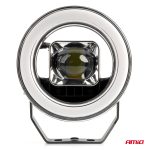 Proiector LED cu Angel Eye model AWL58, pozitie, semnalizare, faza lunga/scurta, pentru Off-Road, ATV, SSV, putere 45W, 8000lm, tensiune 9-36V, dimensiuni 114,5 x 114,5 x 52 mm - imagine 6