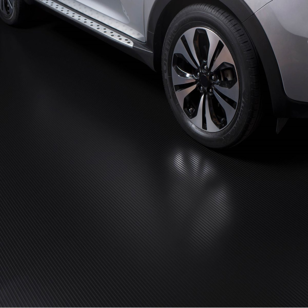 Covor Antiderapant din Cauciuc, Linoleum din Cauciuc pentru Protectie Podea Auto - model STRIURI FINE - imagine 4