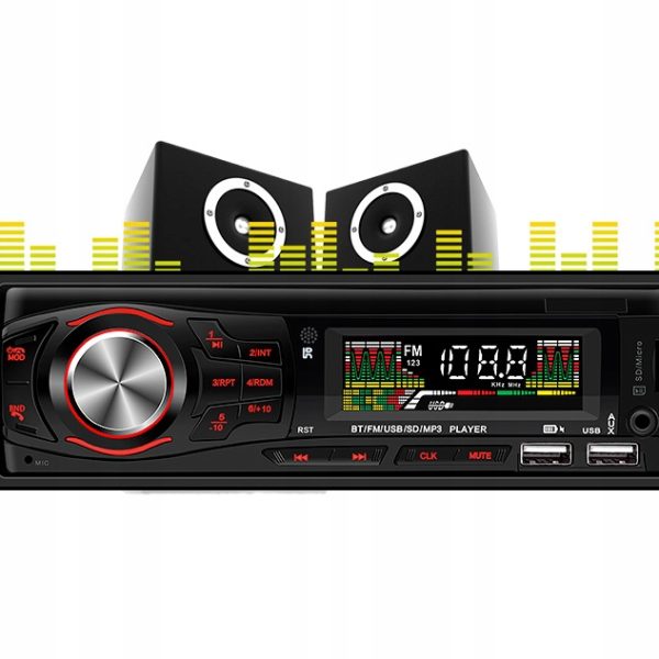 Player Auto, 4 x 50W, model 8021X, cu Radio, MP3, AUX, Card, Telecomanda