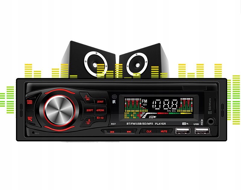 0c890ecde1f2367426805776dc6e057c.jpg Player Auto, 4 x 50W, model 8021X, cu Radio, MP3, AUX, Card, Telecomanda - imagine 1