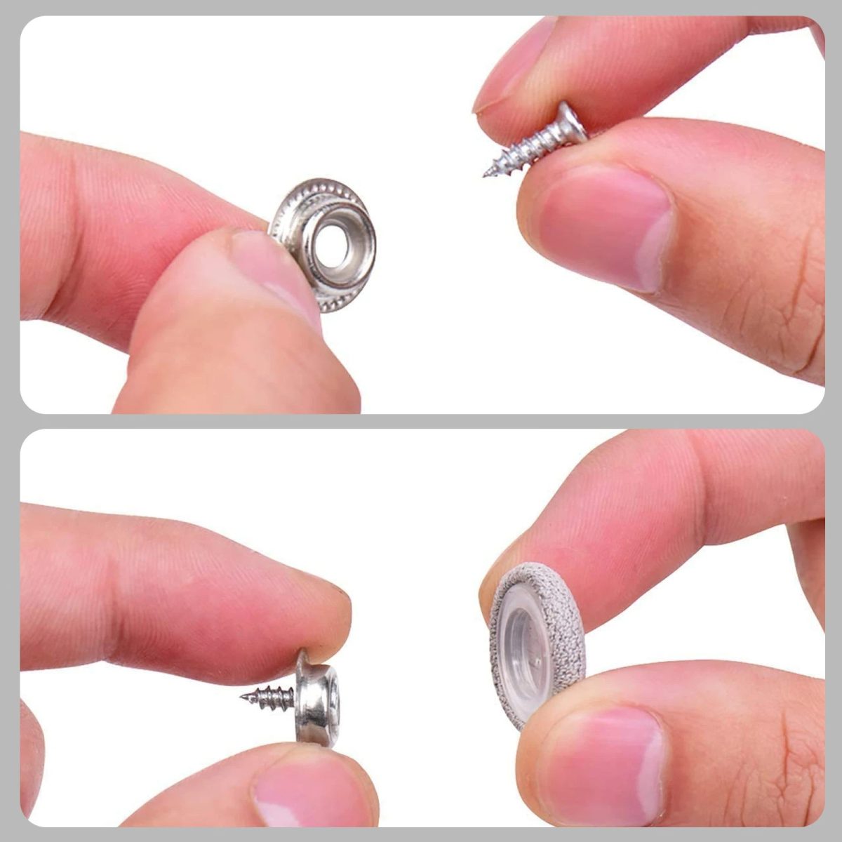 Set 12 clipsuri pentru reparatii tapiterie plafon auto, culoare Gri - imagine 4