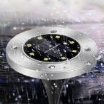 Set 4 x Lampa Solara estetica exterioara de gradina, cu 8 LED-uri, cu suport scurt - imagine 7