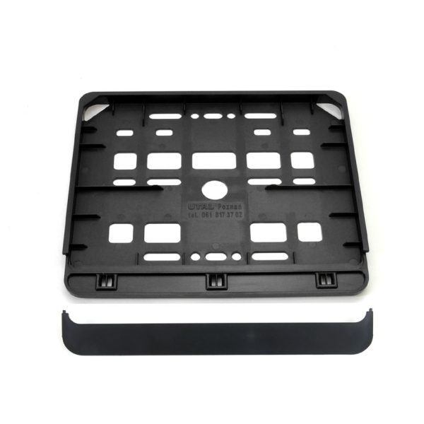Suport numar inmatriculare negru pentru motocicleta 15 x 19cm