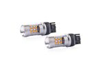 Set becuri auto cu LED CANBUS compatibil W21W T20 24 SMD 6.2W Orange 12/24V, destinat competitiilor auto sau off-road