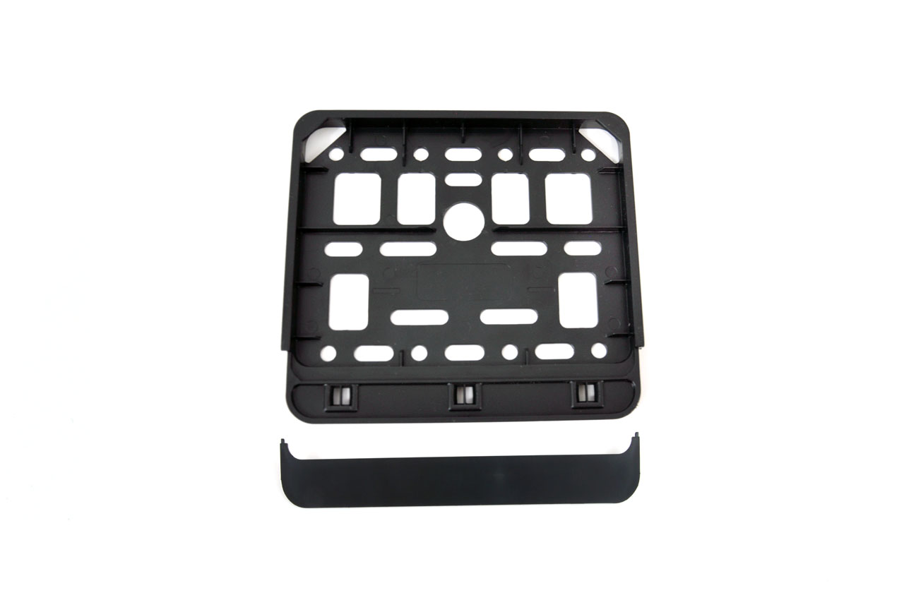 1_60ii-ob.jpg Suport numar inmatriculare negru pentru scooter 11.4 x 14cm - imagine 1